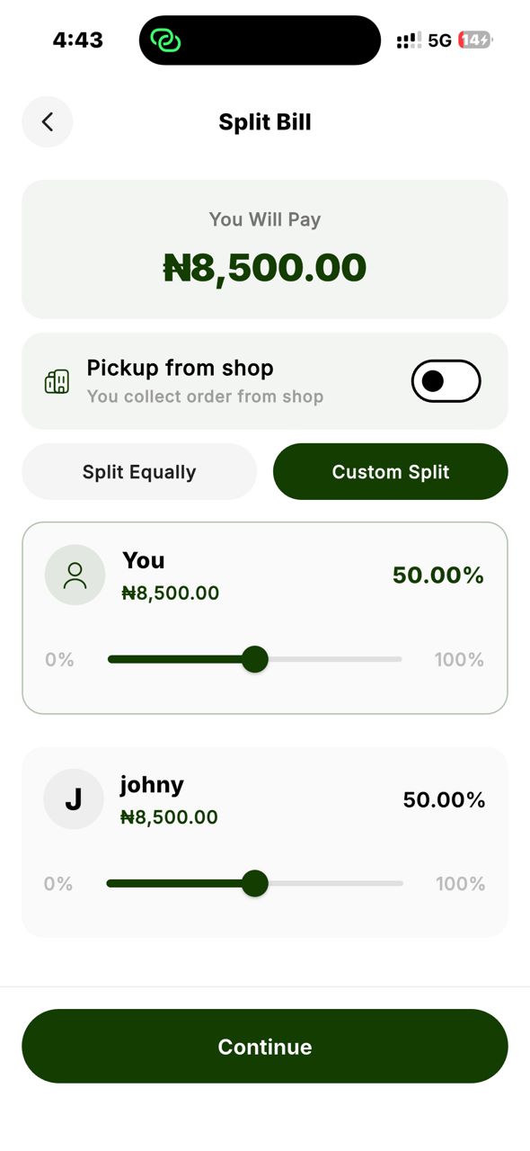 Cubrin Split Bill